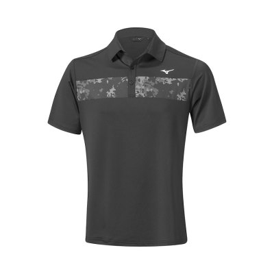 Camisa Polo Mizuno Floral ST Hombre - Negros - Chile M237WAMPBD